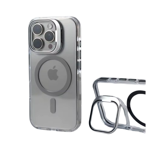 MAGNETIC - Coque Magsafe "Metal Stand Case" pour iPhone 16 PRO  (WHITE)